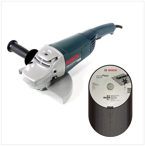 Bosch Professional GWS 22-230 JH 2200 W 230 mm Winkelschleifer + 25x Bosch AS 46 T INOX BF Trennscheibe - Toolbrothers