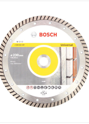 Bosch Professional GWS 22-230 JH 2200 W 230 mm Winkelschleifer + 1x Bosch Diamant Trennscheibe 230 mm Standard for Universal Turbo - Toolbrothers