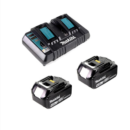 Makita DUC 302 PM2 Akku Kettensäge 36V ( 2x18V ) 30 cm + 2x 4,0 Ah Akku + Doppelladegerät - Toolbrothers