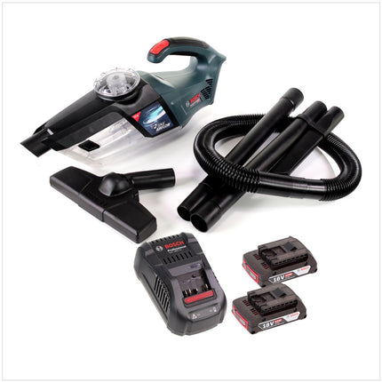 Bosch GAS 18V-1 Akku Staubsauger Handsauger + 2x Akku 2,0Ah + Ladegerät - Toolbrothers