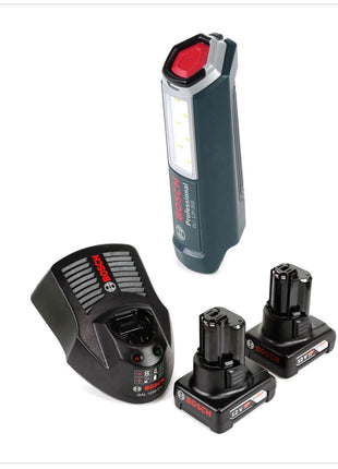 Bosch Professional GLI 12V-300 Akku Lampe + 2x GBA 12V 4,0 Ah Akku + GAL 1230 Ladegerät - Toolbrothers