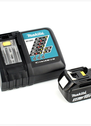 Taladro percutor inalámbrico Makita DHP 483 RM1J 18V 40Nm en Makpac + 1x batería 4,0 Ah + cargador