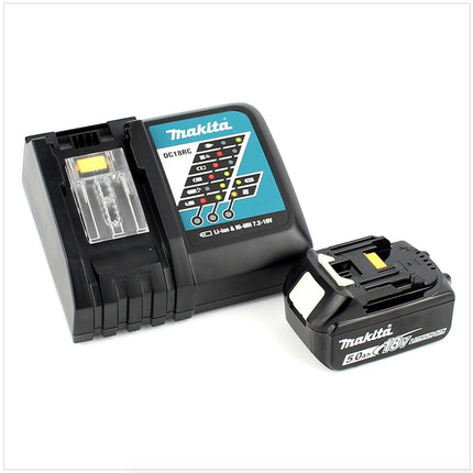 Makita DHP 483 RT1J akumulatorowa wiertarko-wkrętarka udarowa 18V 40Nm w zestawie Makpac + 1x akumulator 5,0 Ah + ładowarka