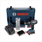 Bosch GSB 18-2-Li Plus Professional Akku Schlagbohrschrauber mit 2 x 2 Ah Akkus + Ladegerät + L-BOXX + Bosch 5 tlg. Steinbohrer Set Impact 4 - 10 mm - Toolbrothers