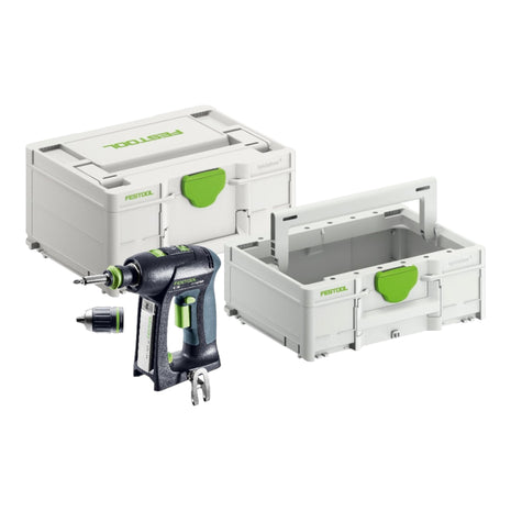 Festool C 18 Basic Trapano avvitatore a batteria 18V / 45Nm / Brushless + Valigetta systainer ( 576434 ) ( successore del 574737 ) - senza batteria, senza caricabatterie