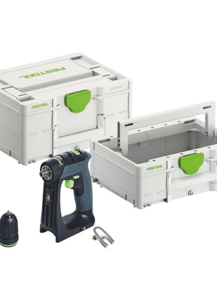 Festool CXS 18-Basic Akku Bohrschrauber 18 V 40 Nm Brushless ( 576882 ) + Systainer (inkl. Systainer ToolBox SYS3 TB M 137)