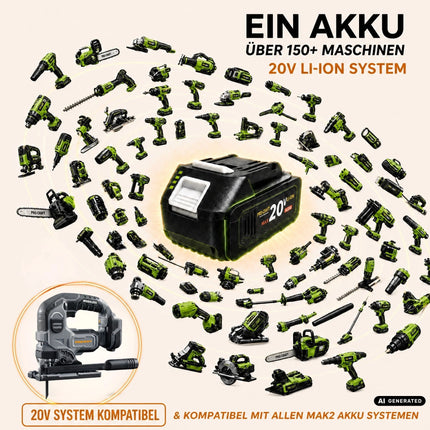 Procraft Industrial JS120A-BB Akku Stichsäge 20 V 120 mm Brushless Solo - ohne Akku, ohne Ladegerät