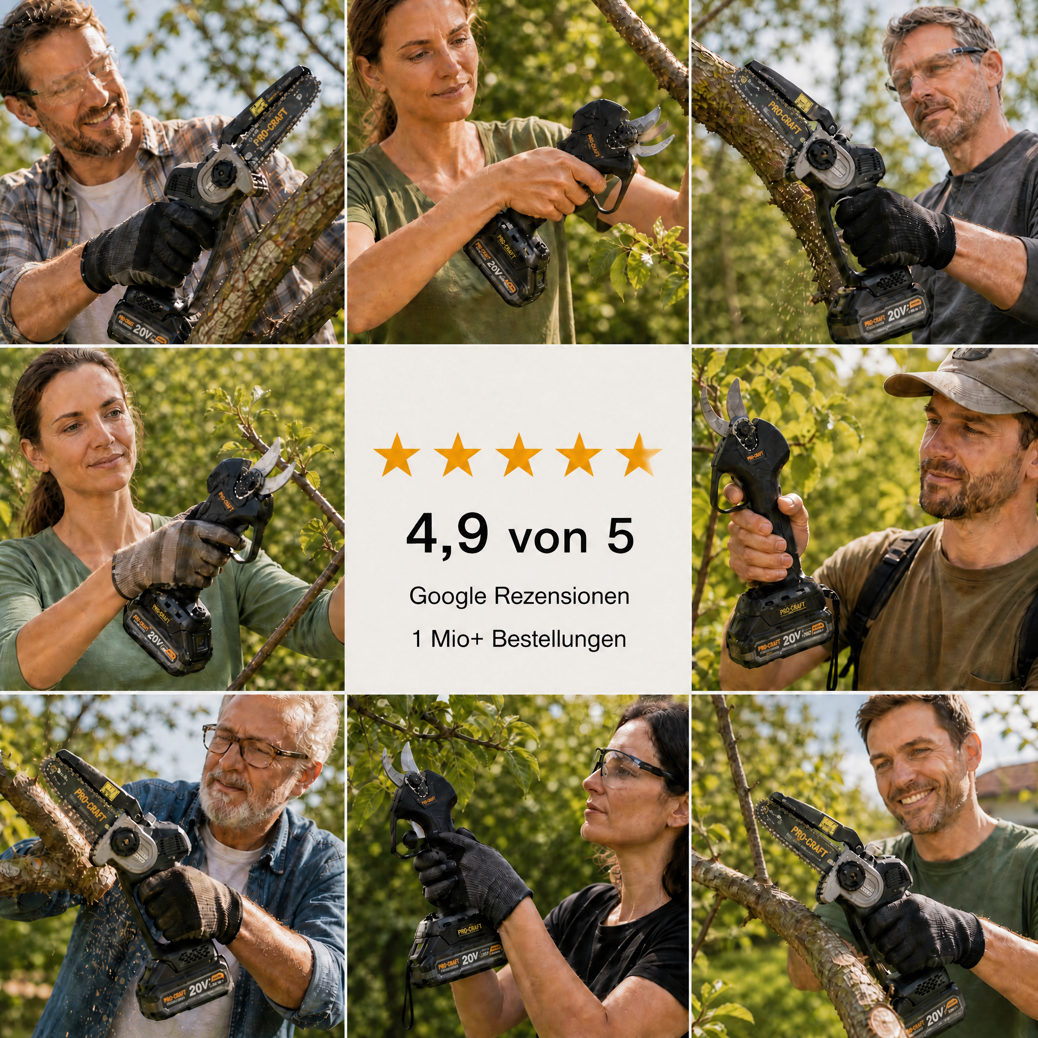 Procraft 3 in 1 Garten-Alrounder Set PS210PB